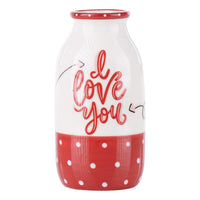 Red Heart Love Vase - GLORY HAUS 
