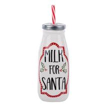 Santa Stop Here Plate and Milk Bottle - GLORY HAUS 