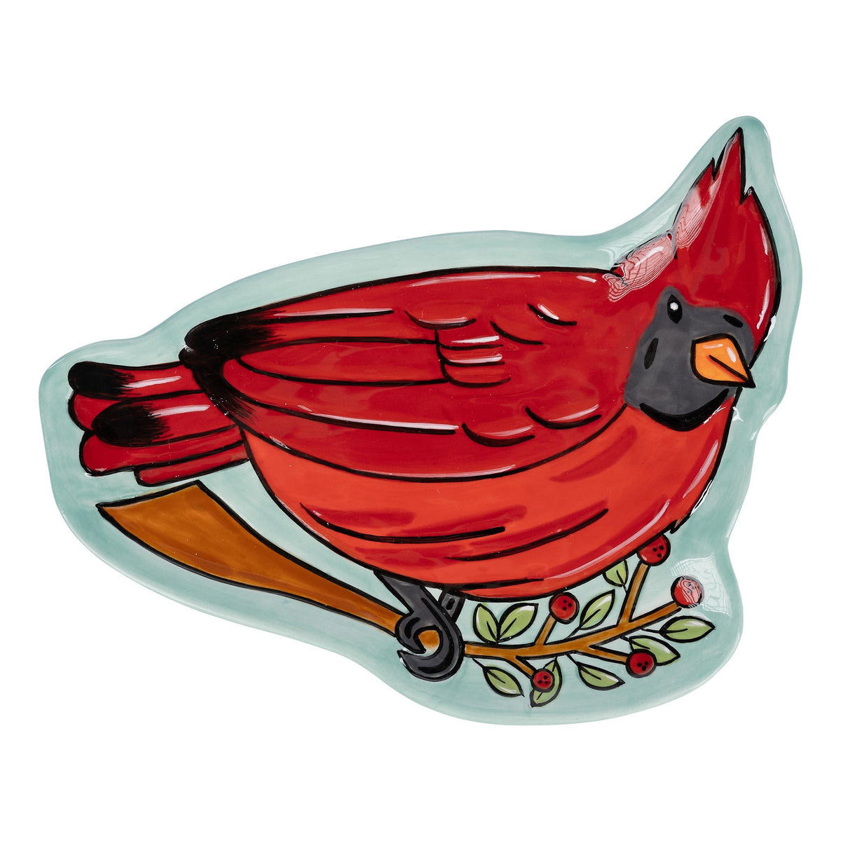 Shop Our Red Bird Trinket Tray with Cardinal Sitting On Branches – GLORY HAUS