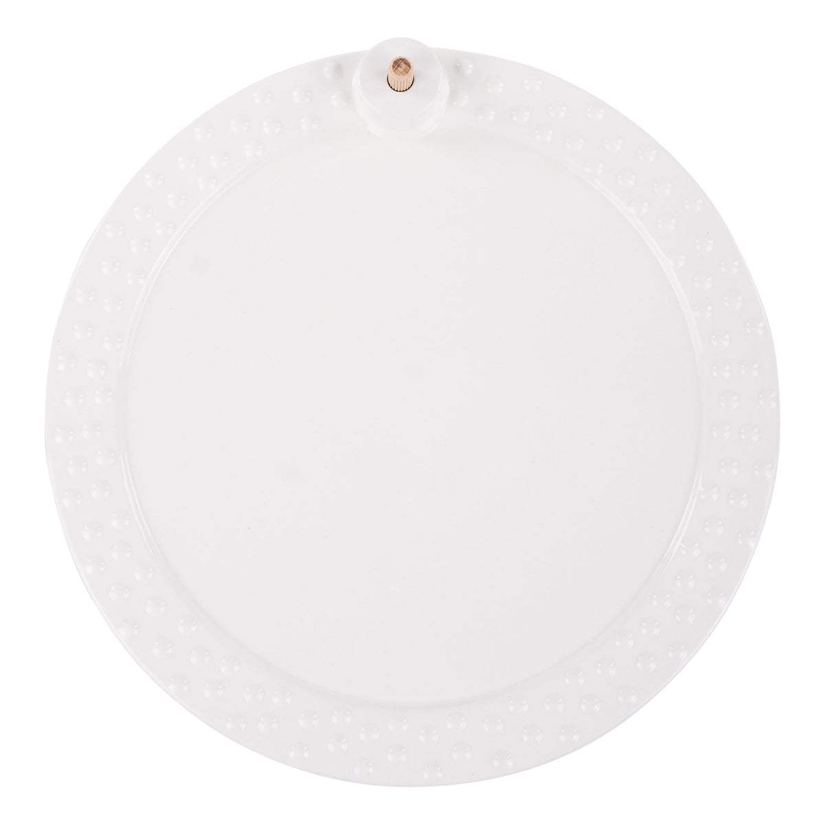 White Round Platter