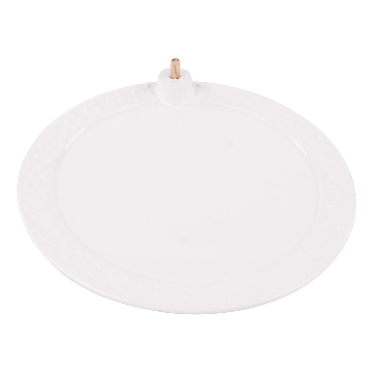 White Round Platter