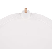 White Round Platter