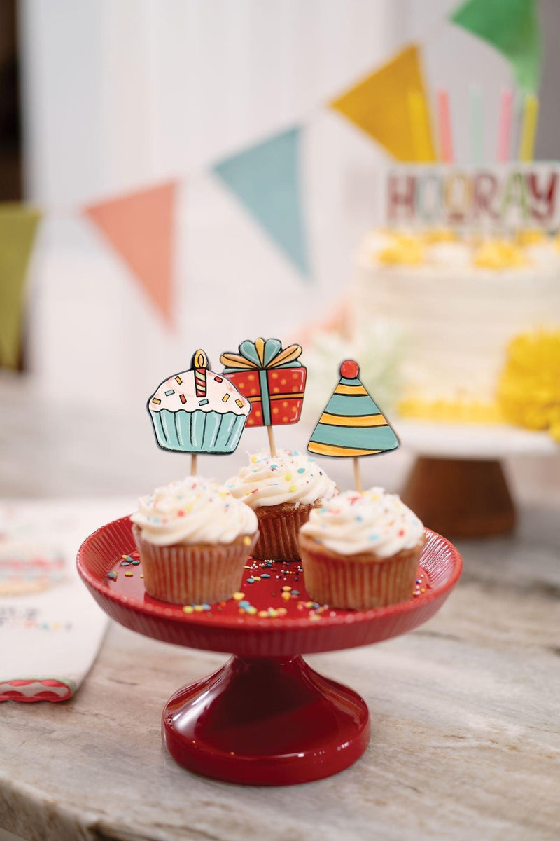 Cupcake Cake Decorations- Set of 6 - GLORY HAUS 