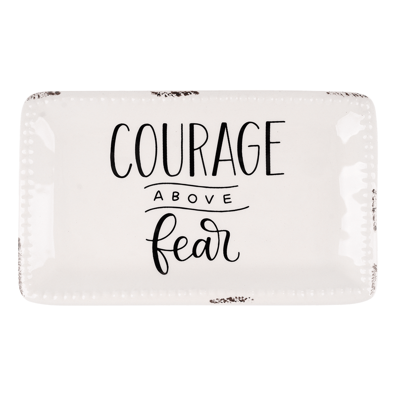 Courage Above Fear Trinket Tray - GLORY HAUS 