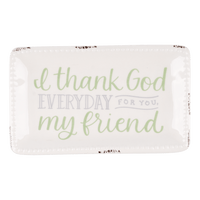 Thank God For You Friend Trinket Tray - GLORY HAUS 