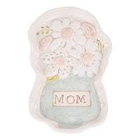 Mom Flower Vase Trinket Tray