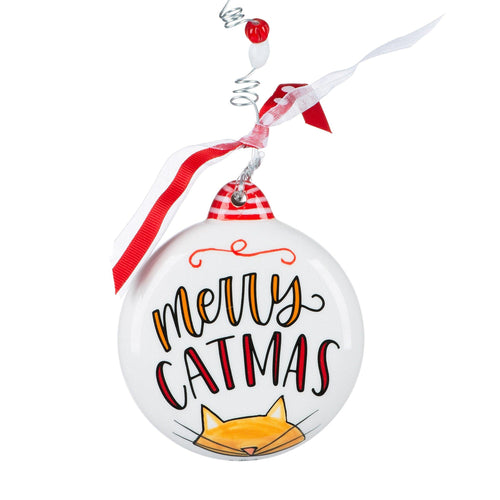 Merry Catmas Puff Ornament - GLORY HAUS 