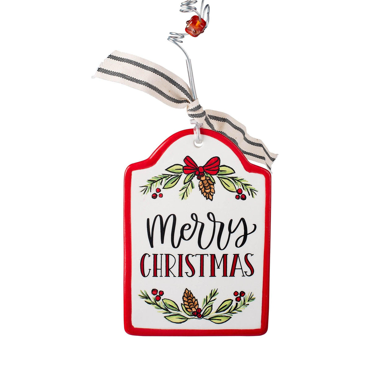 Merry Christmas Flat Ornament - GLORY HAUS 