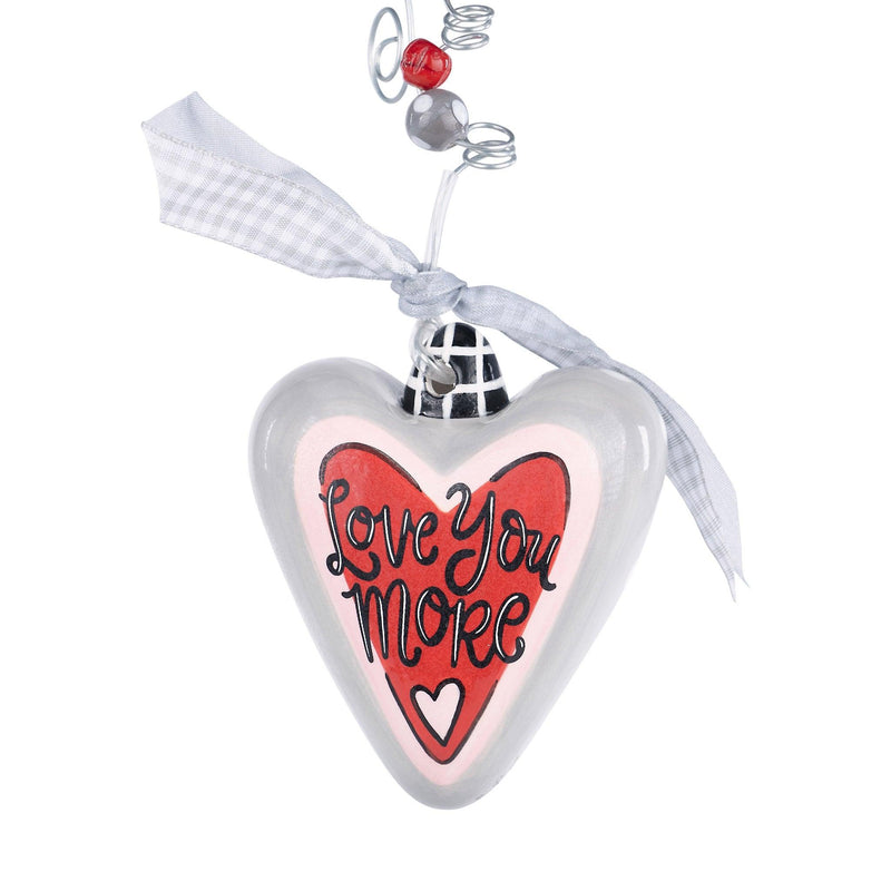 Love You More Heart Ornament - GLORY HAUS 