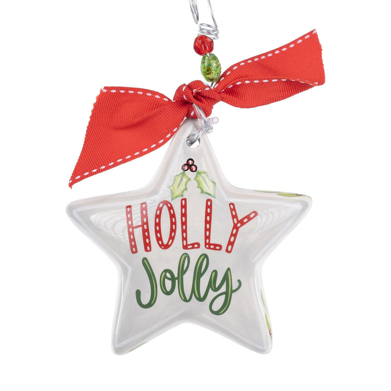 Holly Jolly Star Puff Ornament - GLORY HAUS 