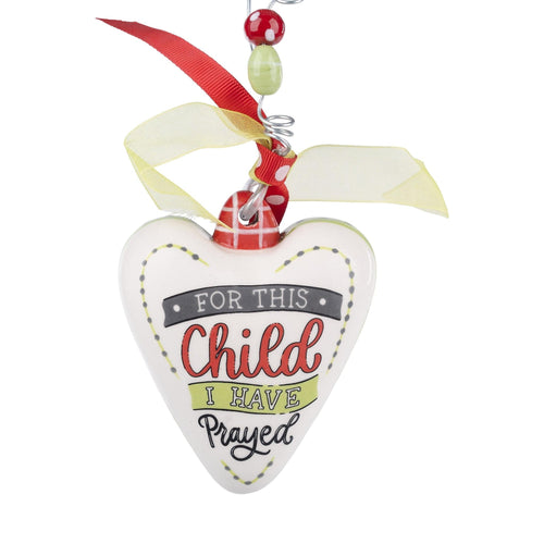 For This Child Heart Ornament - GLORY HAUS 