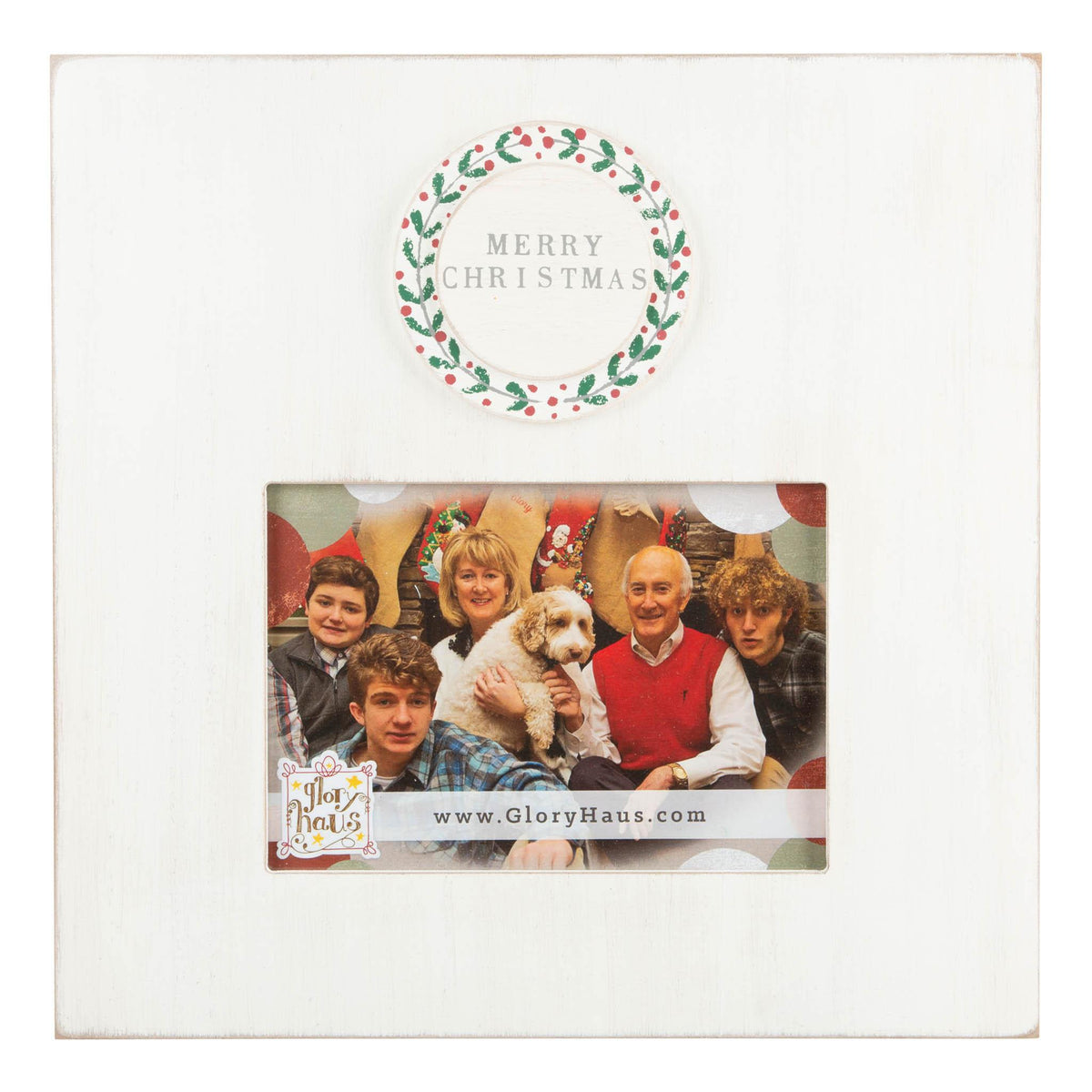Merry Christmas Wreath Frame - GLORY HAUS 