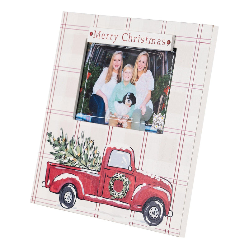 Red Truck Merry Christmas Frame - GLORY HAUS 