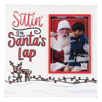 Sittin on Santa's Lap Reindeer Frame - GLORY HAUS 