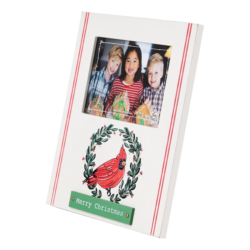 Red Bird Merry Christmas Frame - GLORY HAUS 