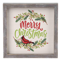 Red Bird Reversible Framed Board Small - GLORY HAUS 