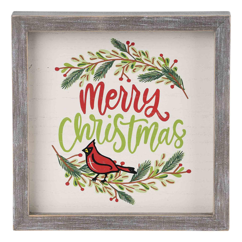 Red Bird Reversible Framed Board Small - GLORY HAUS 