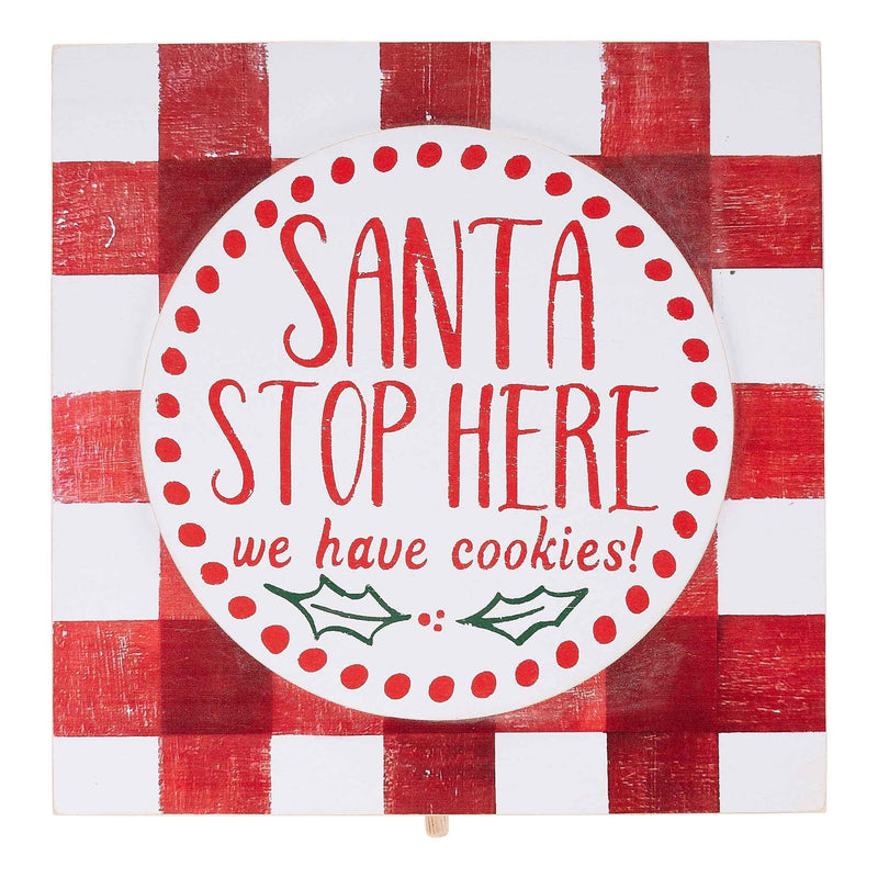 Santa Stop Here Topper - GLORY HAUS 