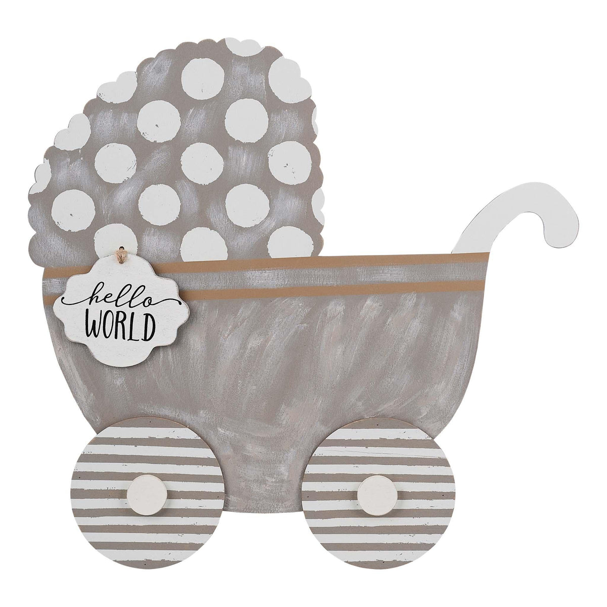 Hello World Baby Carriage Topper - GLORY HAUS 