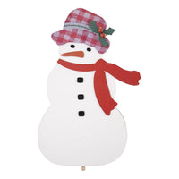 Snowman With Holly Hat Topper - GLORY HAUS 