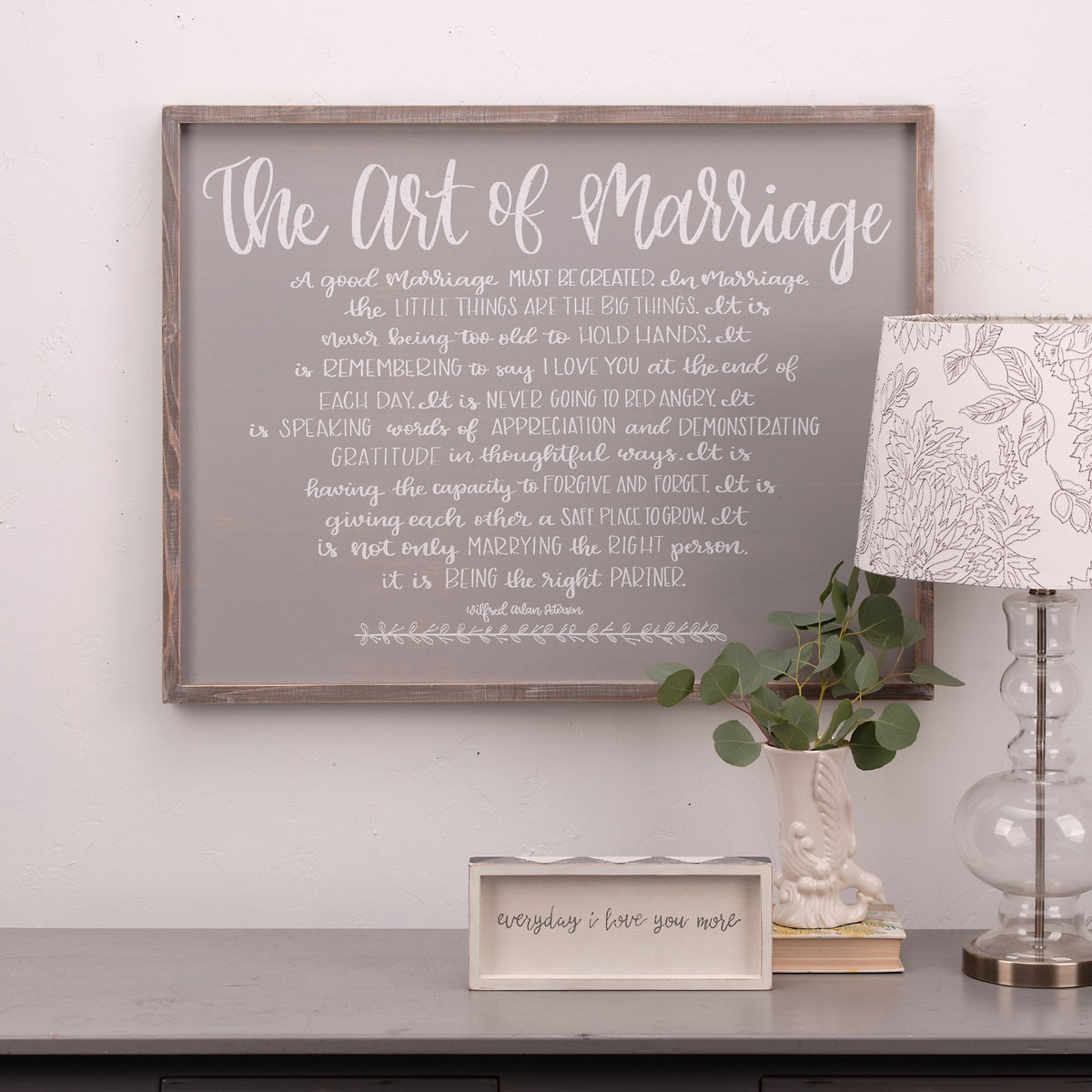 Art of Marriage Framed Board Large