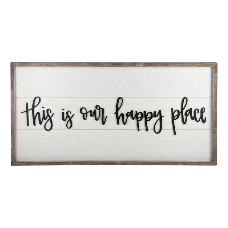 Happy Place Framed Board - GLORY HAUS 