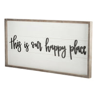 Happy Place Framed Board - GLORY HAUS 