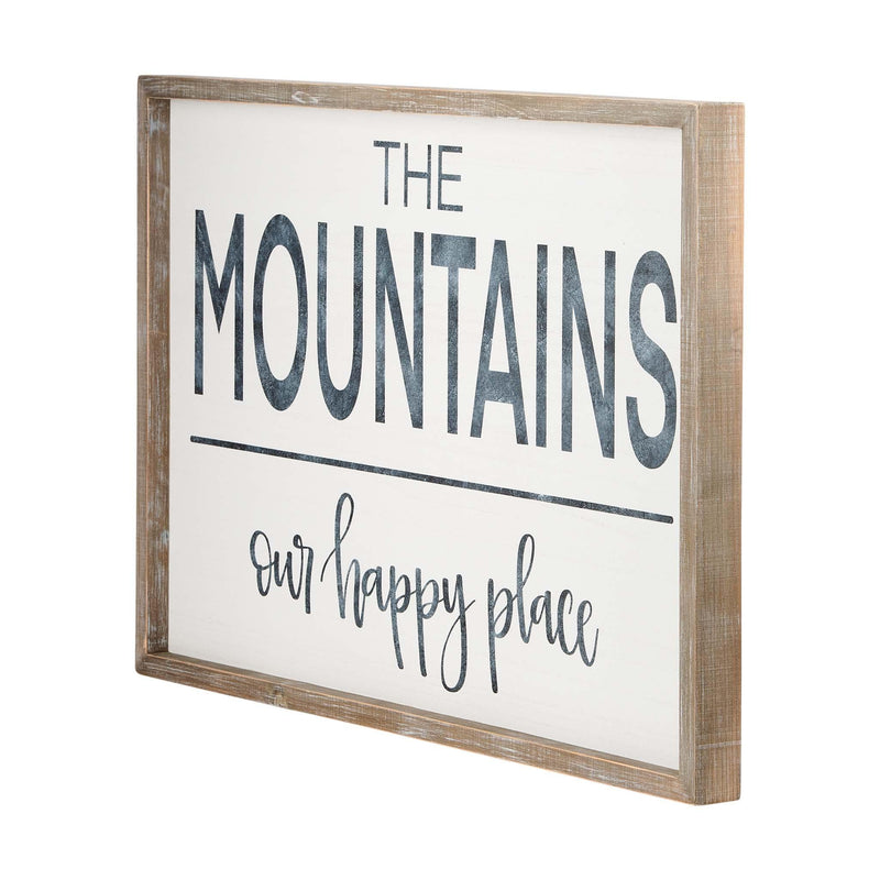 Mountains our Happy Place Board - GLORY HAUS 