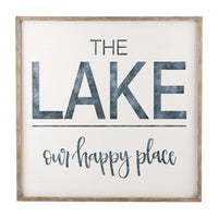 Lake is our Happy Place Board - GLORY HAUS 