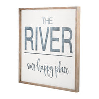 River is Our Happy Place Board - GLORY HAUS 