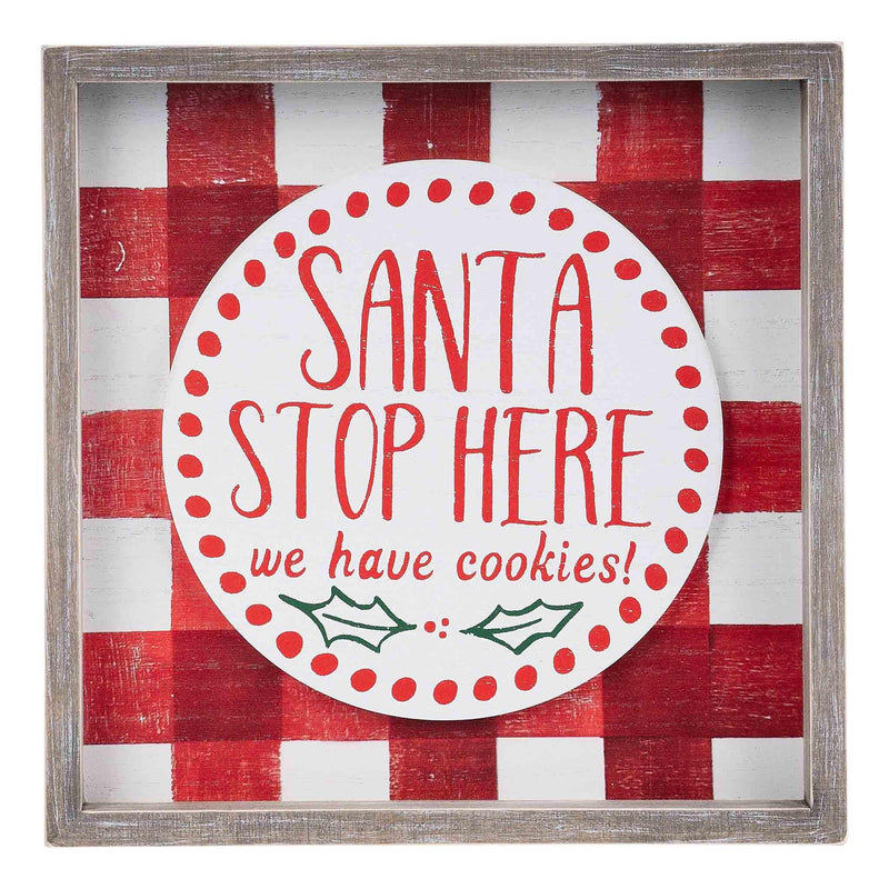 Santa Stop Here Cookie Board - GLORY HAUS 