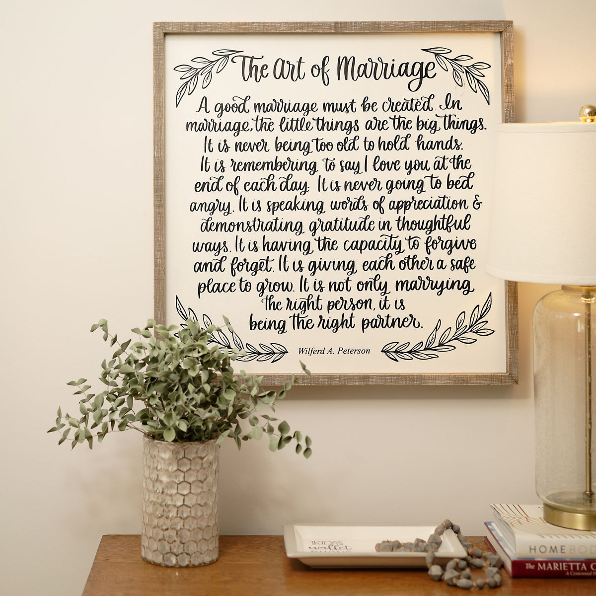 Art of Marriage Framed Board Large