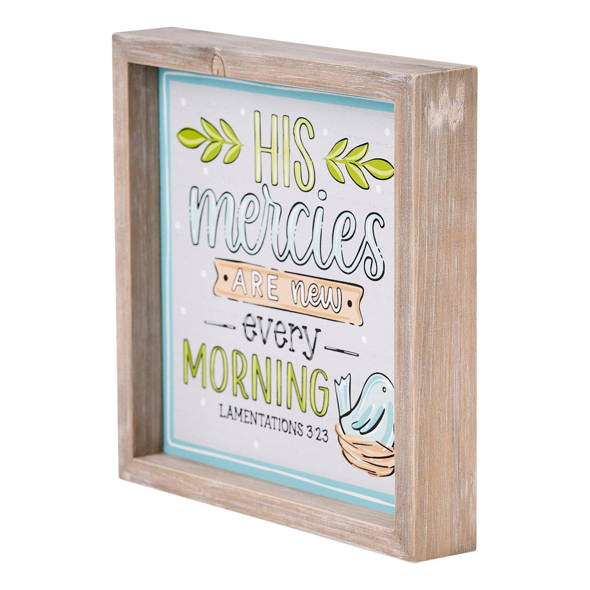 Mercies Are New Framed Board - GLORY HAUS 