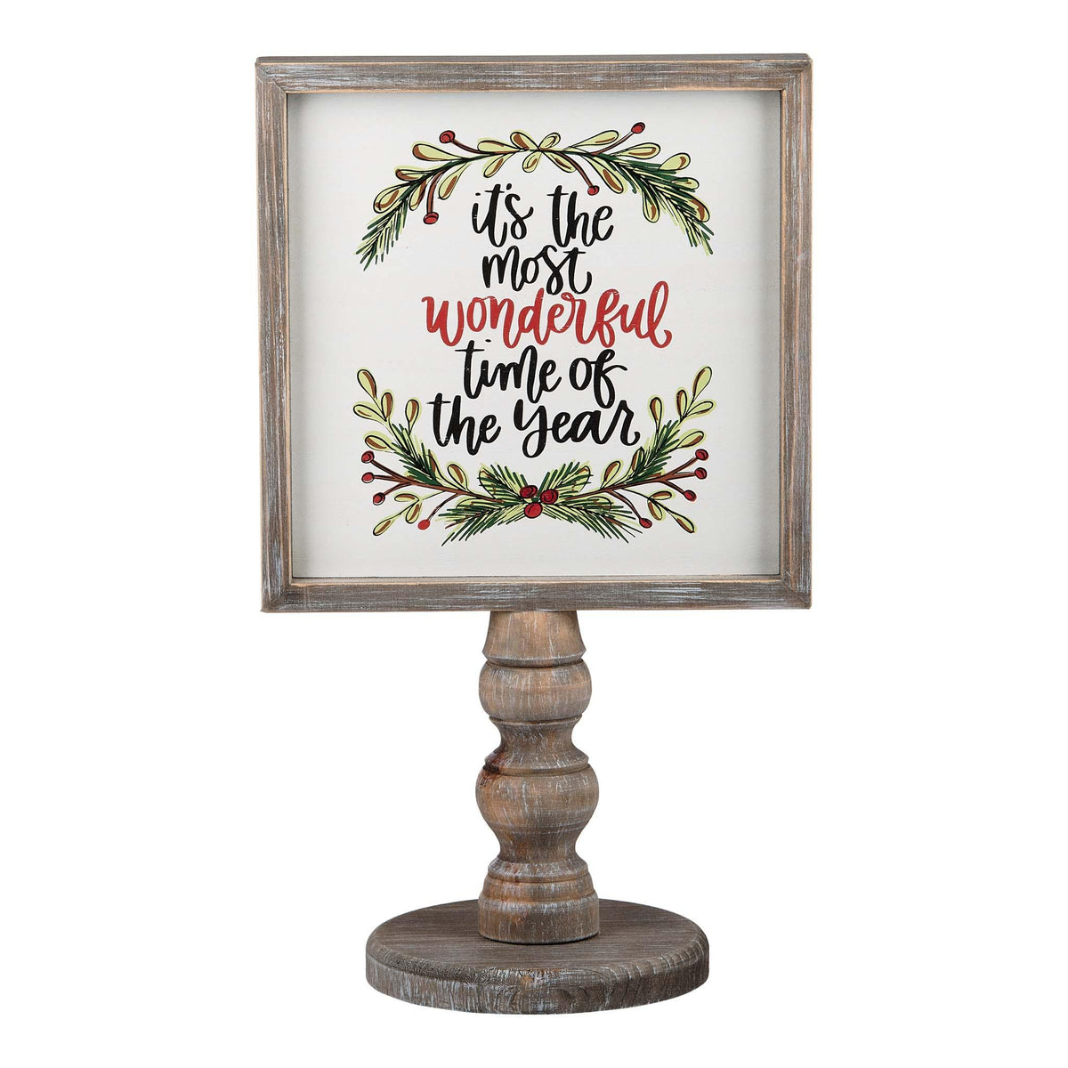 Merry Christmas Red Bird Reversible Stand - GLORY HAUS 