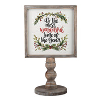 Merry Christmas Red Bird Reversible Stand - GLORY HAUS 