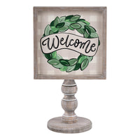 Magnolia Wreath Welcome Stand - GLORY HAUS 