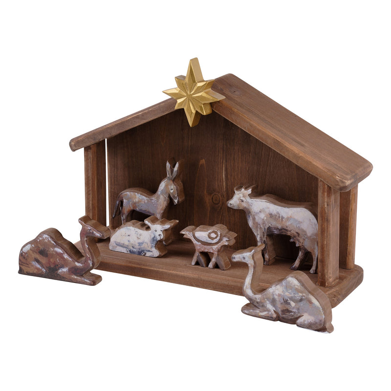 Away in a Manger Nativity Set