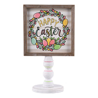 Happy Easter Egg Wreath Stand - GLORY HAUS 