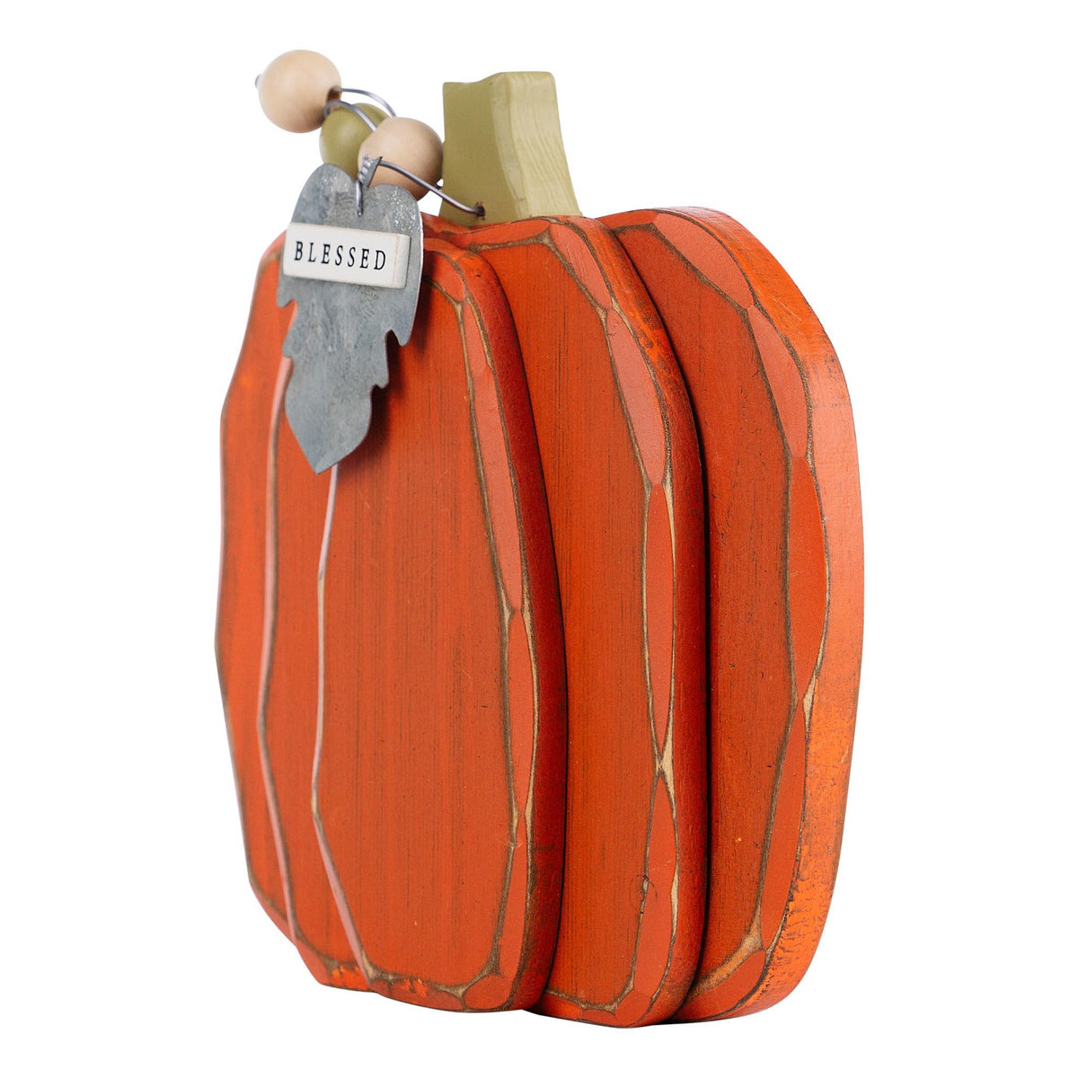 Blessed Wooden Pumpkin - GLORY HAUS 