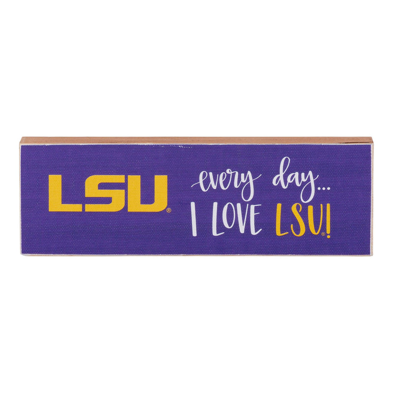 Every Day I Love LSU Block Canvas - GLORY HAUS 
