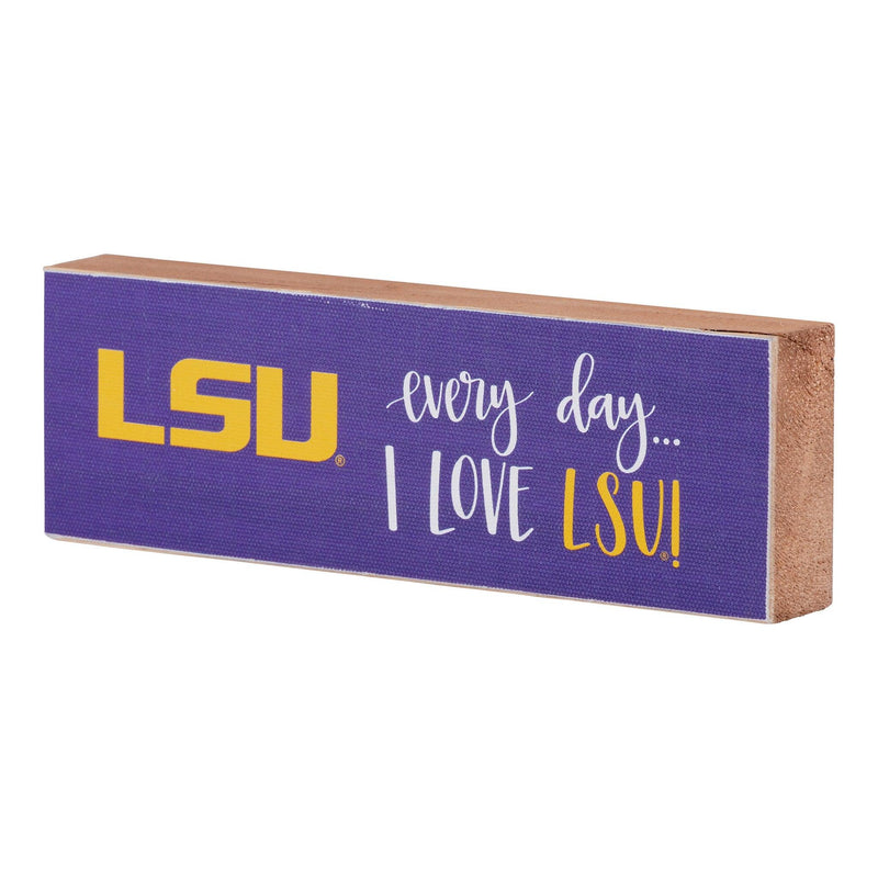 Every Day I Love LSU Block Canvas - GLORY HAUS 