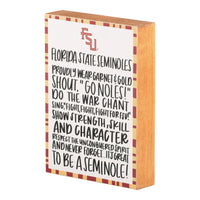 FSU Fan Block Canvas - GLORY HAUS 