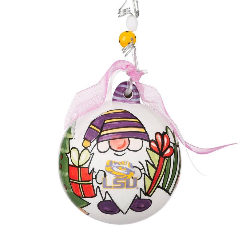 LSU Gnome Ornament - GLORY HAUS 