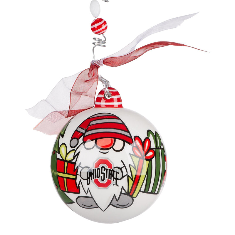 Ohio State Gnome Ornament - GLORY HAUS 