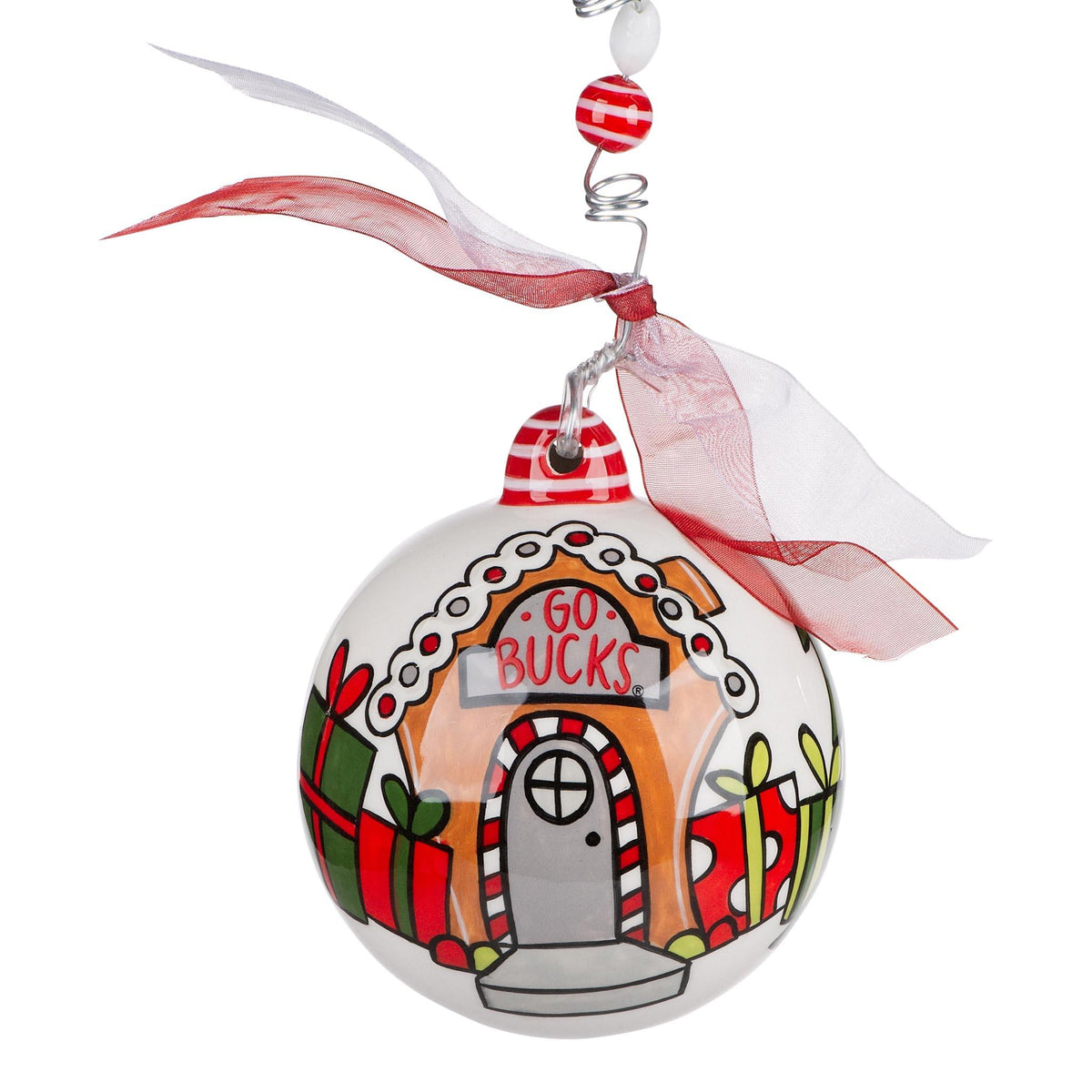 Ohio State Gnome Ornament - GLORY HAUS 