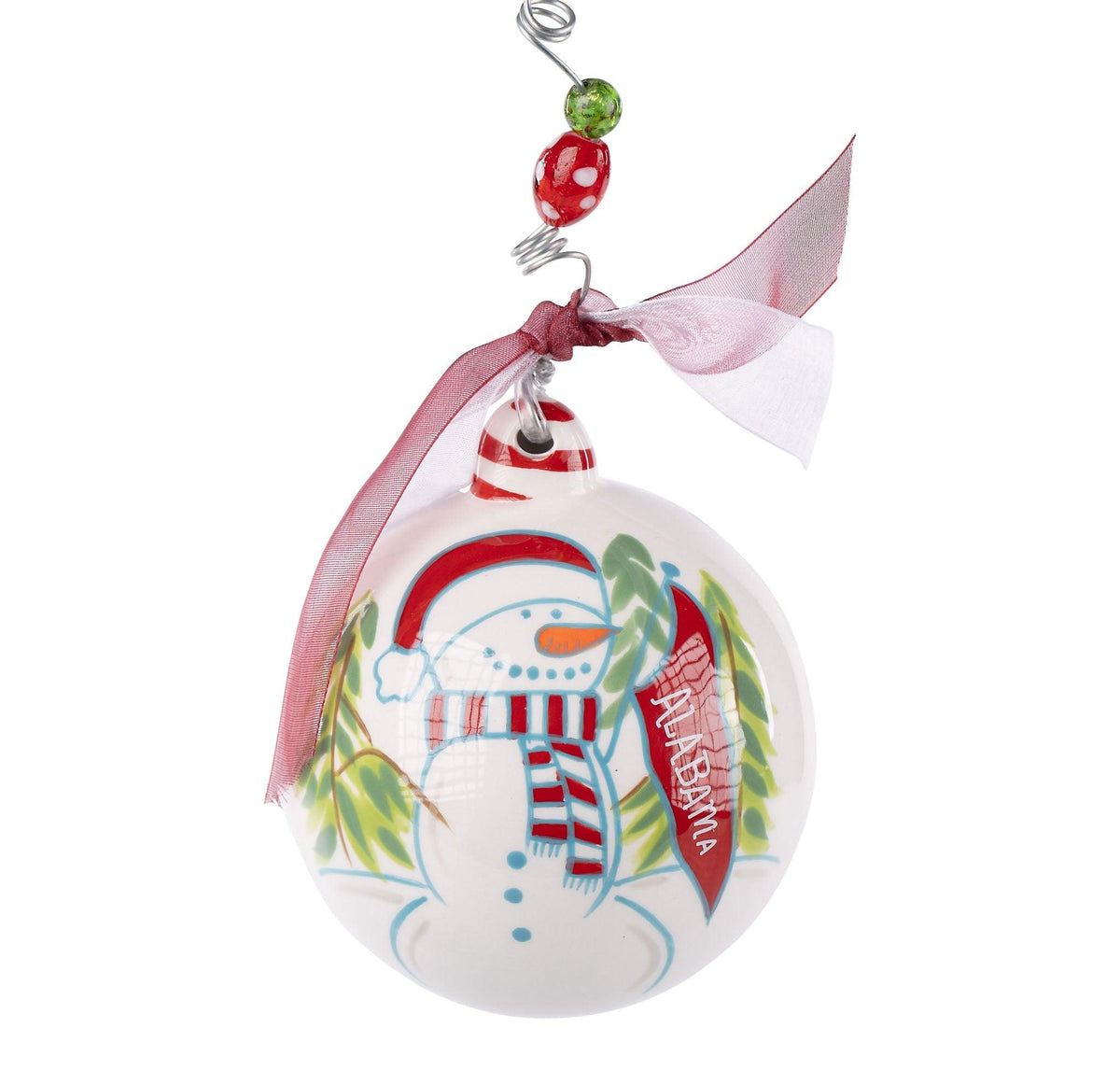 Tis the Season Alabama Snowman Ornament - GLORY HAUS 