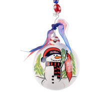 Tis the Season Ole Miss Snowman Ornament - GLORY HAUS 