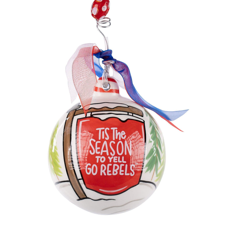 Tis the Season Ole Miss Snowman Ornament - GLORY HAUS 