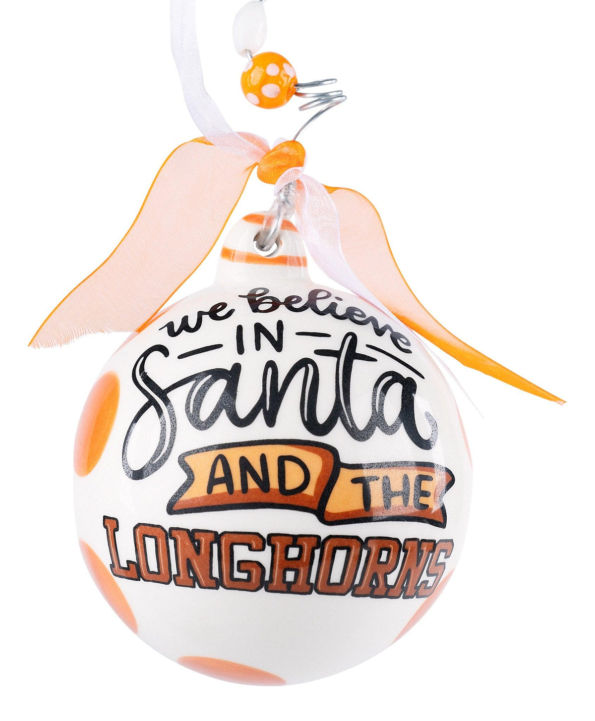 Texas We Believe Santa Ornament - GLORY HAUS 