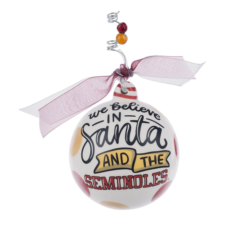 Florida State We Believe Ornament - GLORY HAUS 